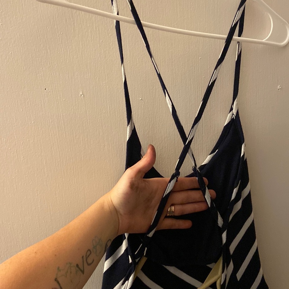 Long open back dress
